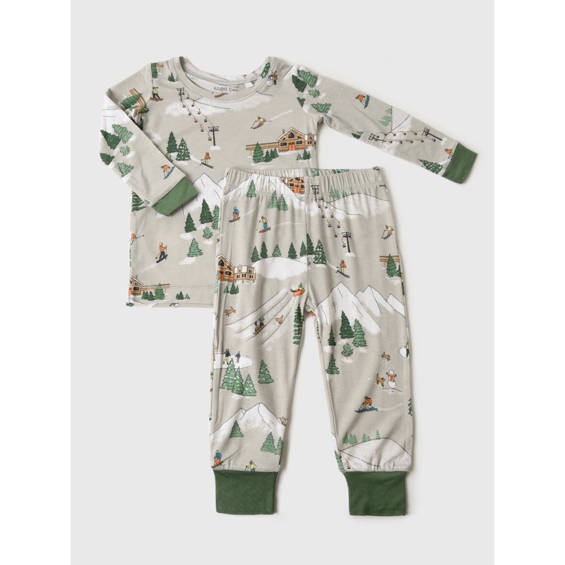 Angel Dear Boys’ Winter Fun Skiers Lounge Wear Set