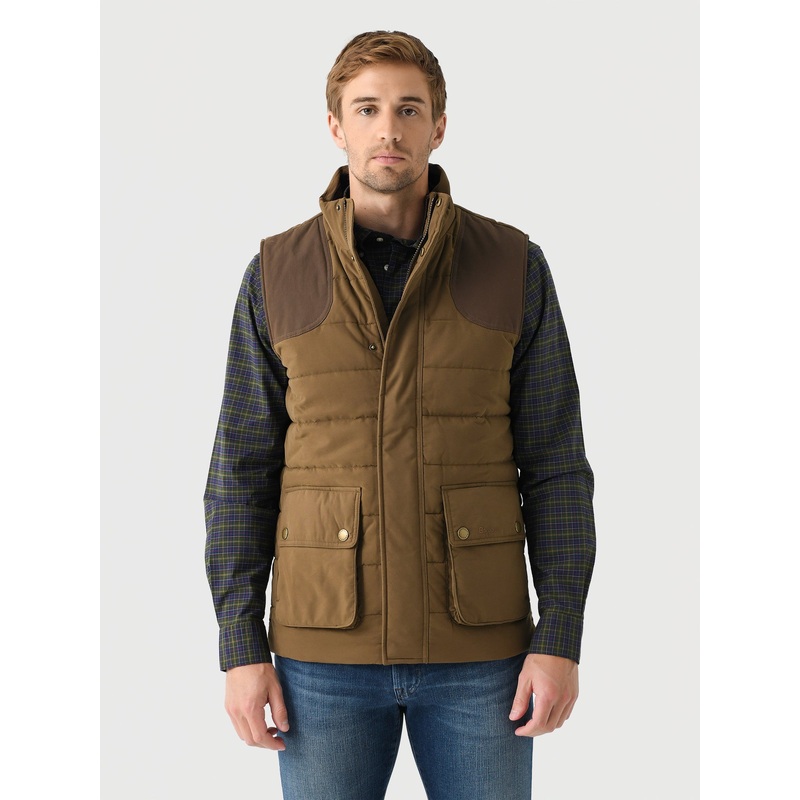 Barbour Men’s Bradford Tattersall Puffer Gilet