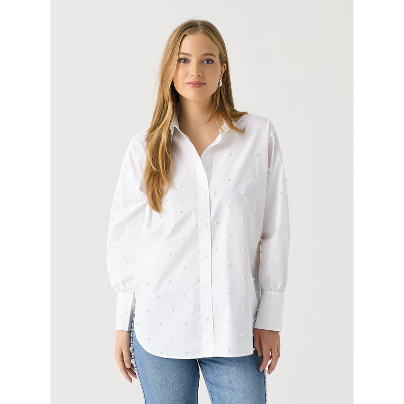 Frame Women’s The Oversized Pearl Shirt