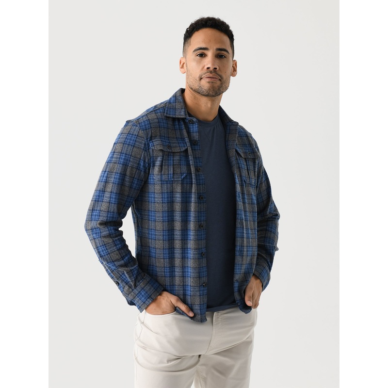 Johnnie-O Men’s Waites Stretch Flannel Lodge Shirt