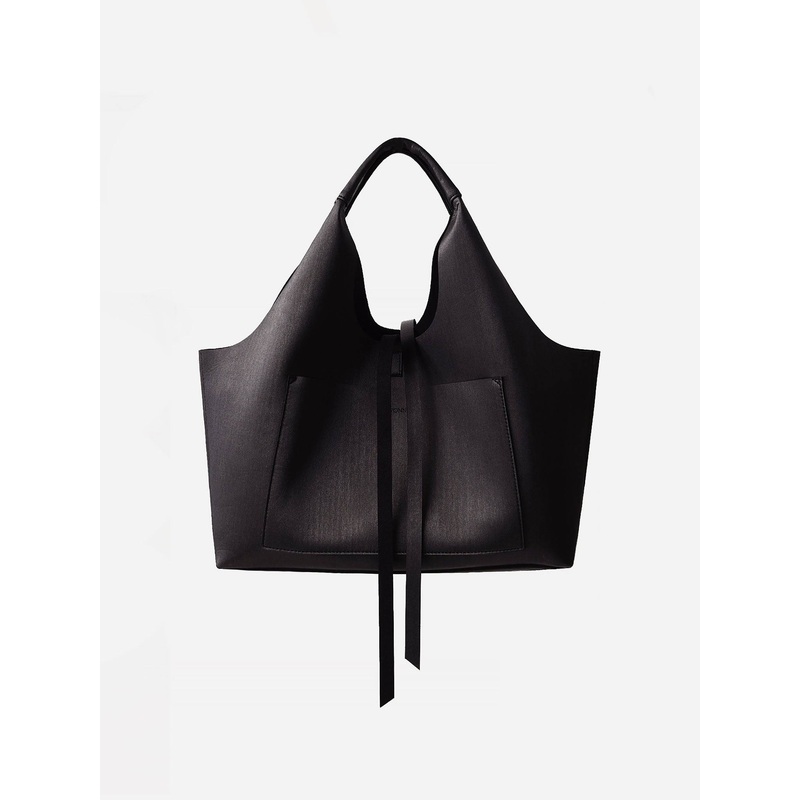 Kwonn Black Tote Bag|O/S|COATED BLACK