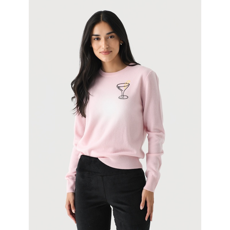 Lingua Franca Women’s Martini Crewneck Sweater