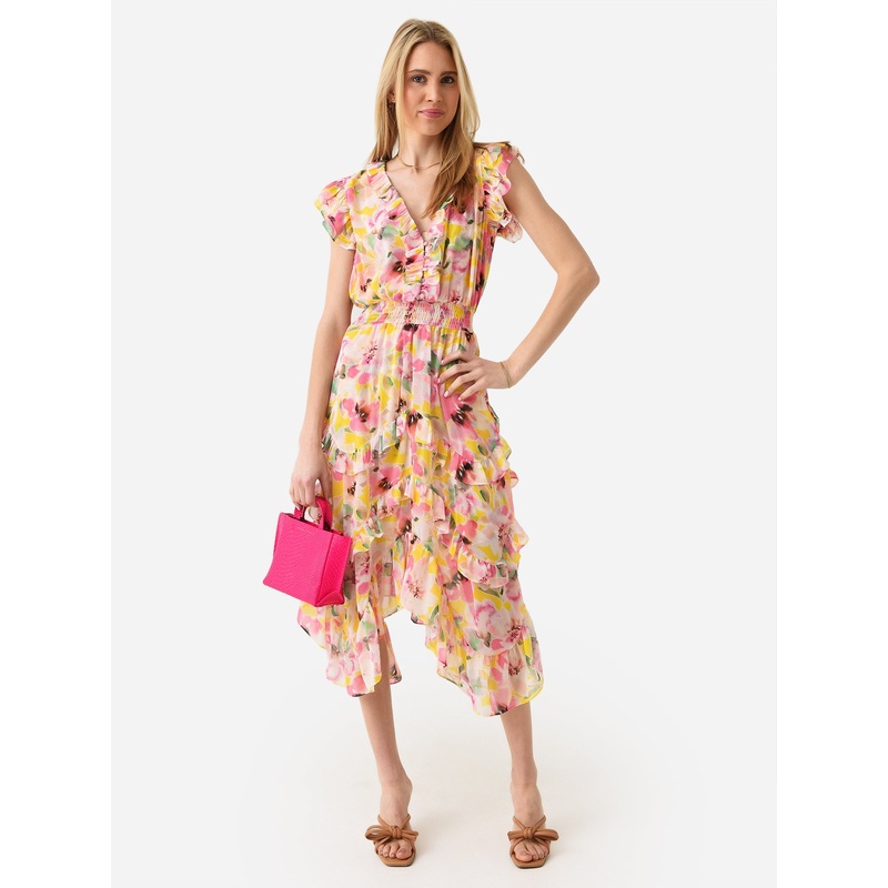 Misa Women’s Dakota Dress|L|HELLO YELLOW FLORA