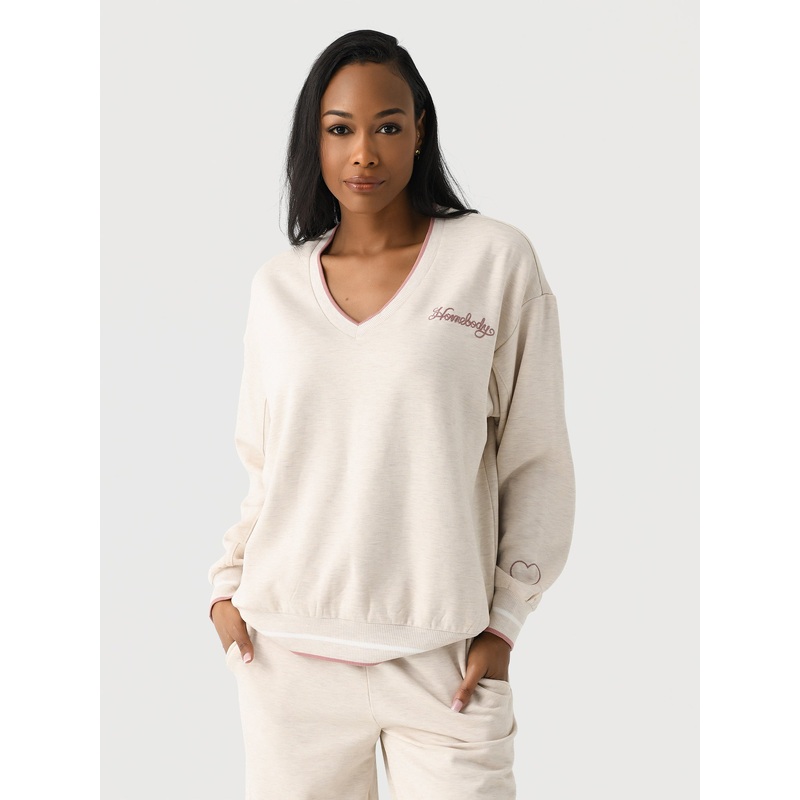 Z Supply Women’s Homebody V-Neck Long Sleeve Top