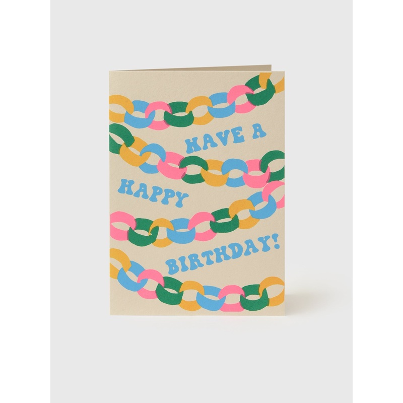 Alphabet Studios Birthday Paper Chain Card