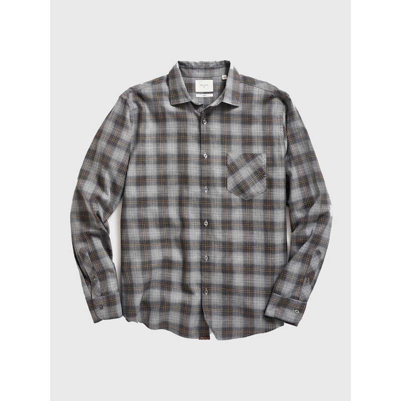 Billy Reid Men’s Shadow Plaid John T Shirt