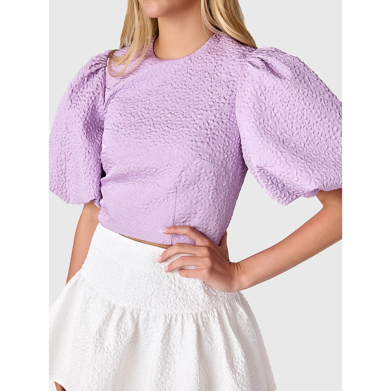 Cake For Dinner Girls’ Callie Puff Sleeve Top