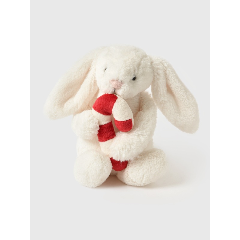 Jellycat Bashful Bunny + Candy Cane Plush