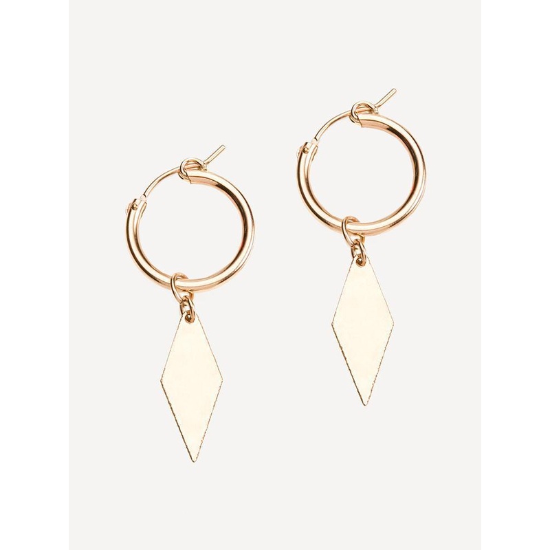 Joy Dravecky Logo Mini Hoop Earring