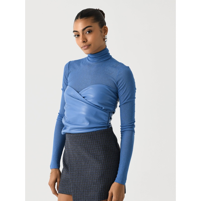 Nanushka Women’s Kynlee Top|XS|S|M|L|XL|BLUE