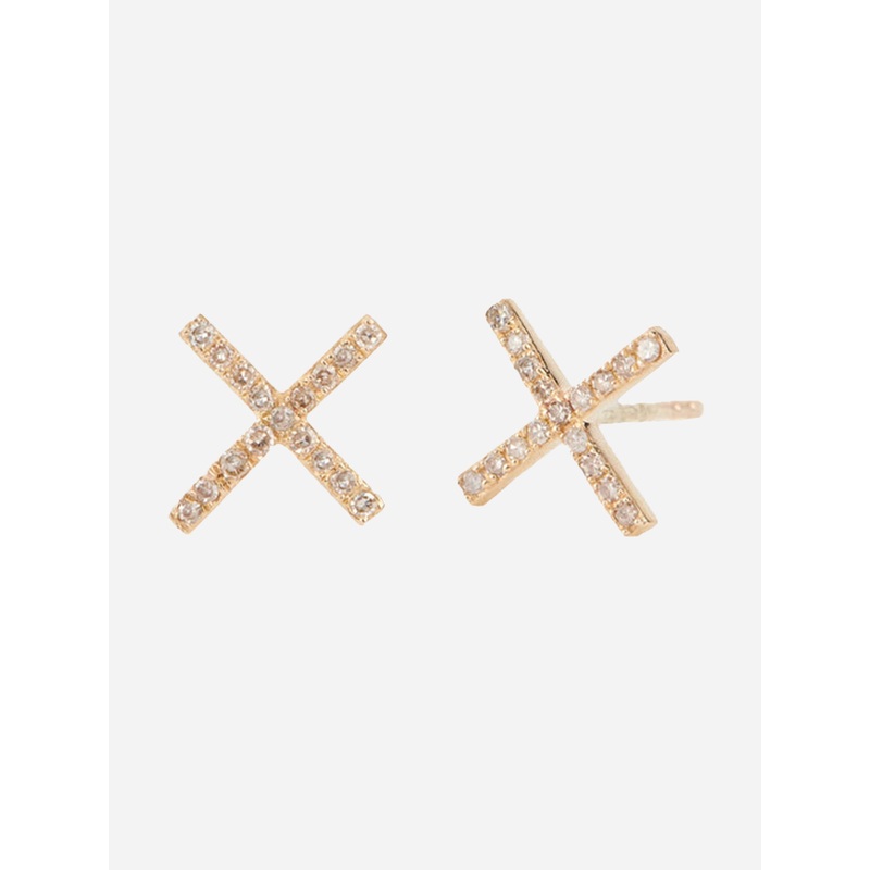 S. Bell Women’s Diamond X Stud Earrings