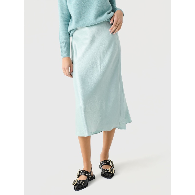 Vince Women’s Lingerie-Detailed Satin Slip Skirt