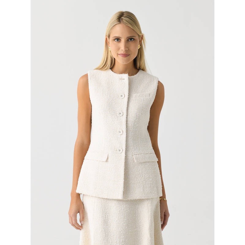 Anna Quan Women’s Bailey Top|US0/AU4|US2/AU6|US4/AU8|US6/AU10|US8/AU12|US10/AU14|PORCELAIN