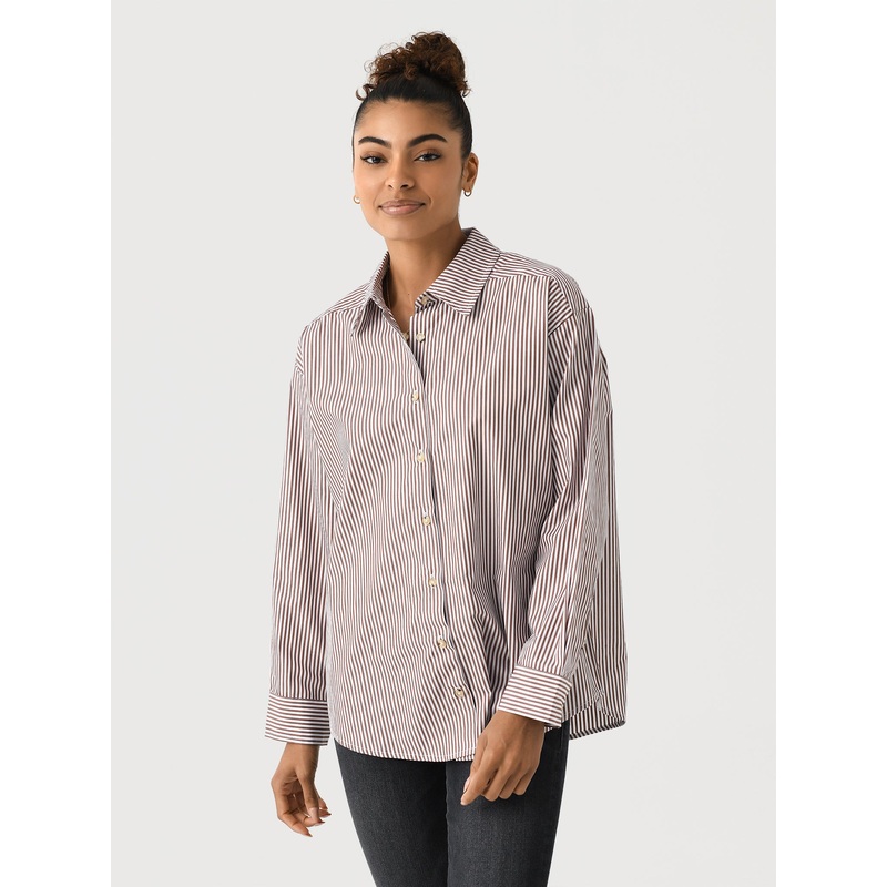 DONNI. Women’s The Pop Button Down