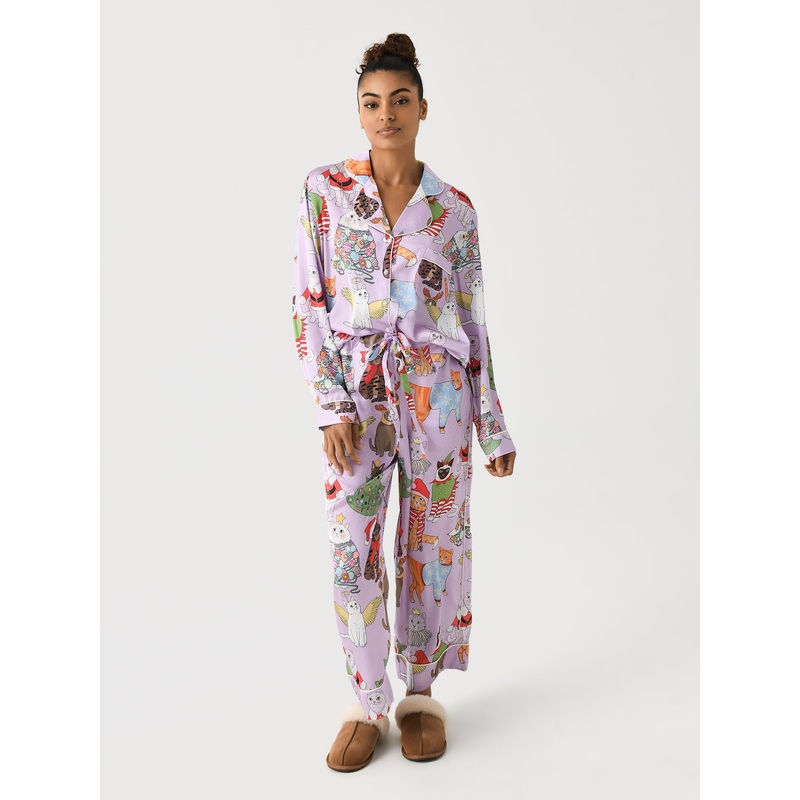 Karen Mabon Women’s Christmas Cats Pajama Set
