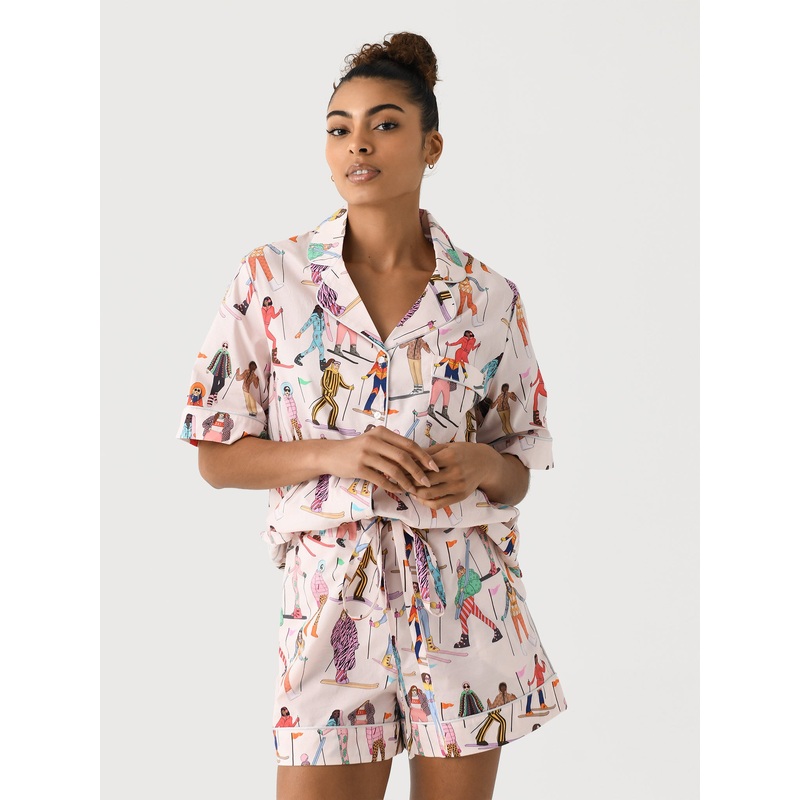 Karen Mabon Women’s Skiers Shorts Pajama Set