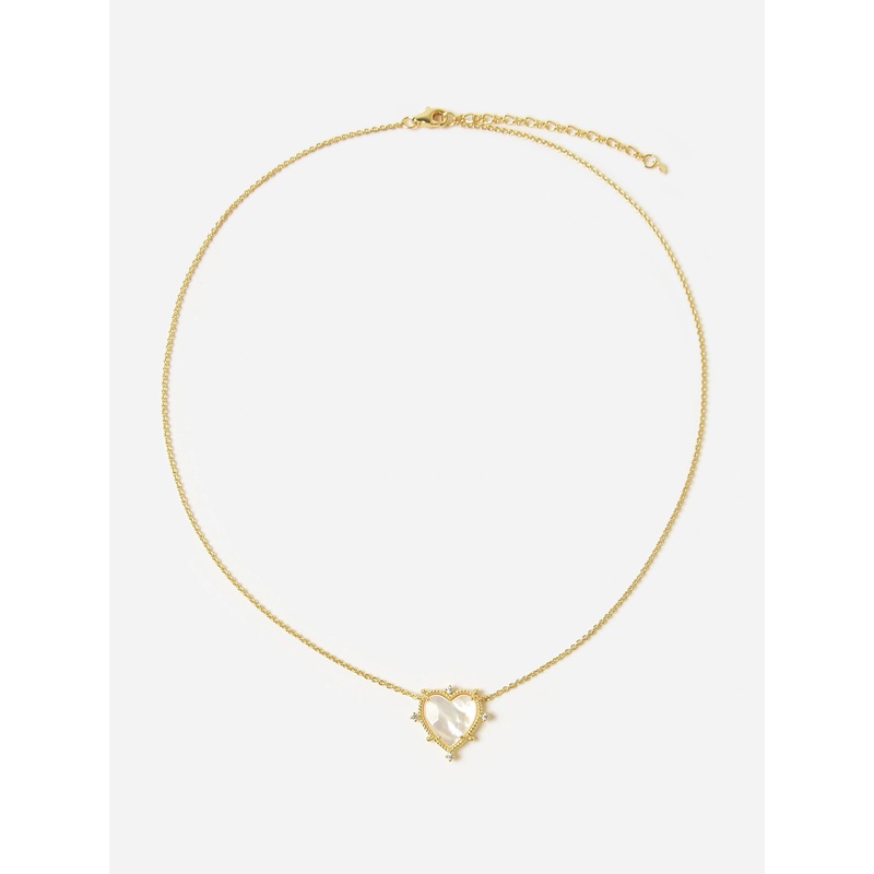 TAI Mother of Pearl Heart Pendant Necklace