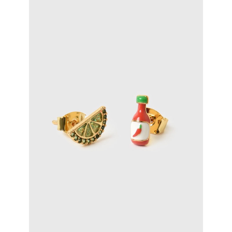 TAI Tabasco + Lime Stud Earrings