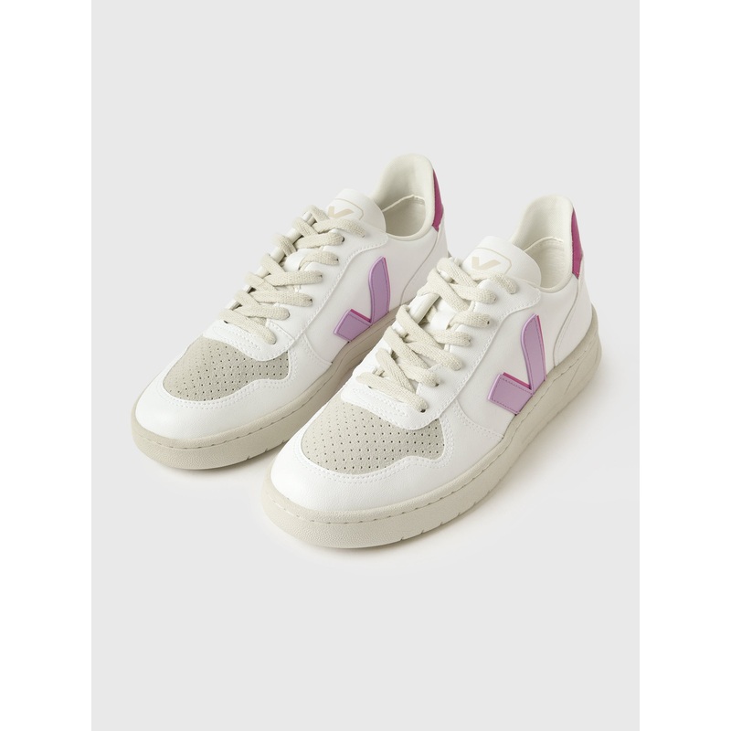 VEJA Women’s V-10 CWL Sneaker|36|37|38|39|40|41|42|WHITE ORCHID ULTRAVIOLET