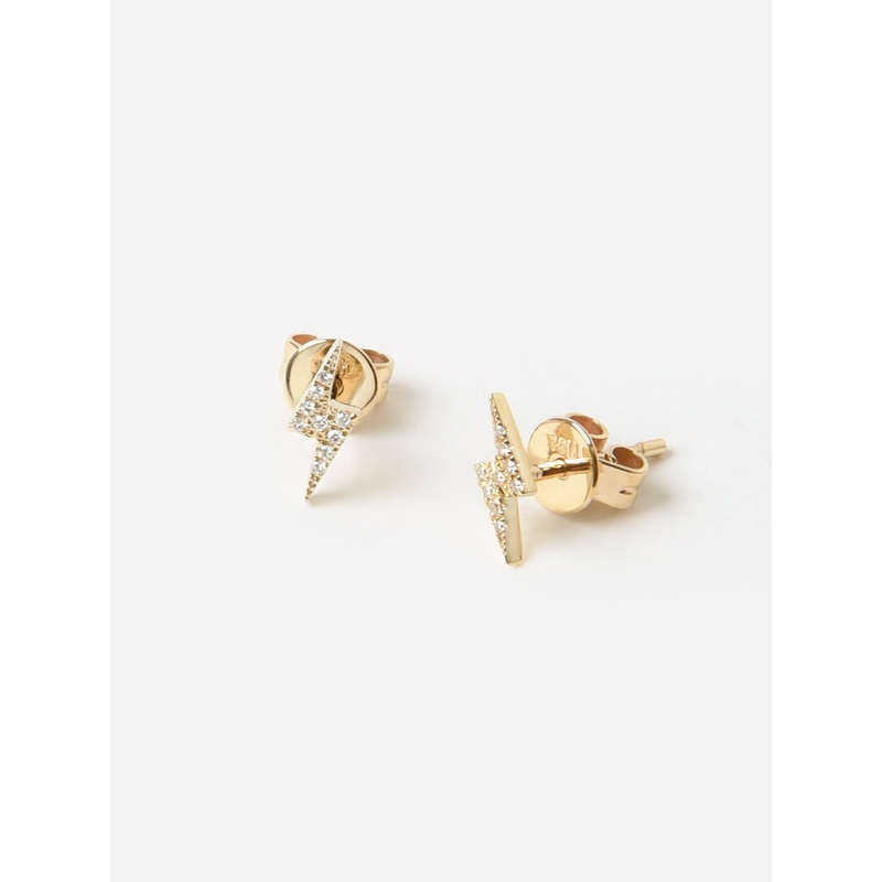Francie B. Bolt Stud Earrings|O/S|GOLD
