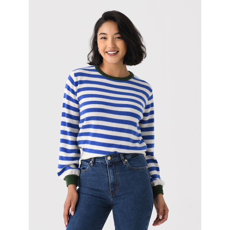 Trovata Women’s Ryann Sweater|XS|S|M|L|BLUE STRIPE