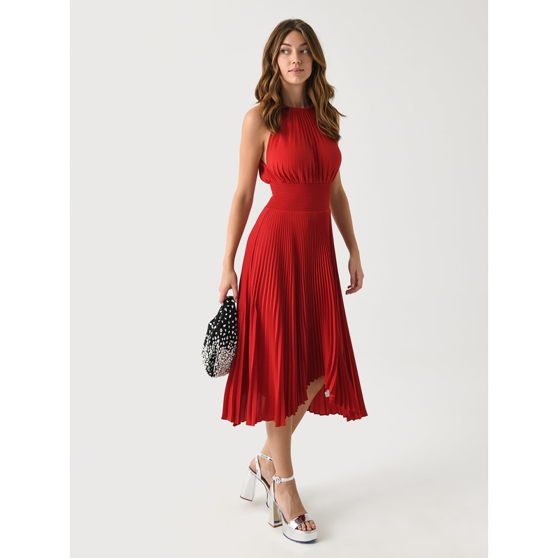 ALC Women’s Renzo II Satin Pleated Dress
