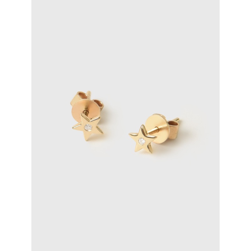 Francie B. 6mm Diamond Star Stud Earrings