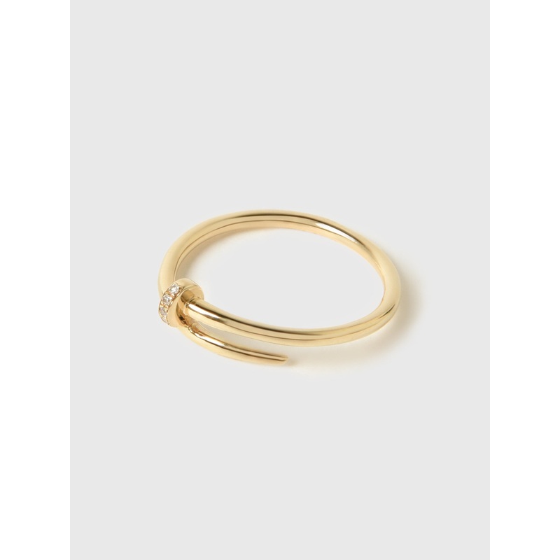 Francie B. Diamond Nail Ring|6|7|GOLD