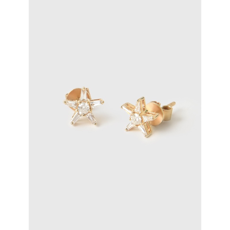 Francie B. Diamond Star Stud Earrings
