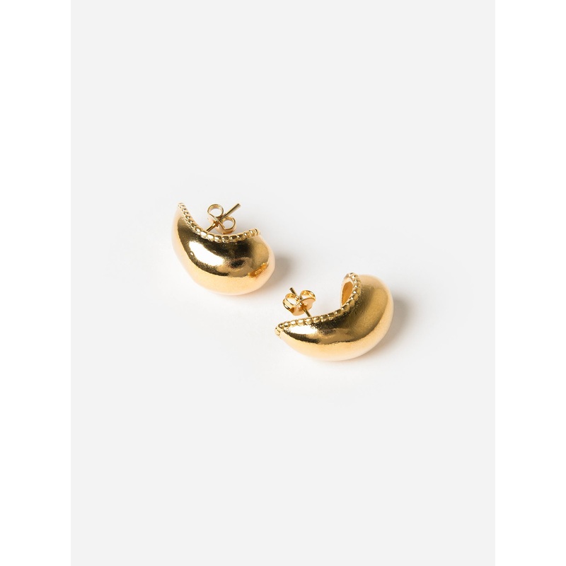 Alexa Leigh Women’s Bean Hoop Earrings