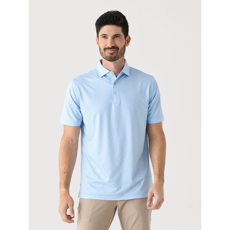 Peter Millar Crown Sport Men’s Mahi Mahi Performance Jersey Polo