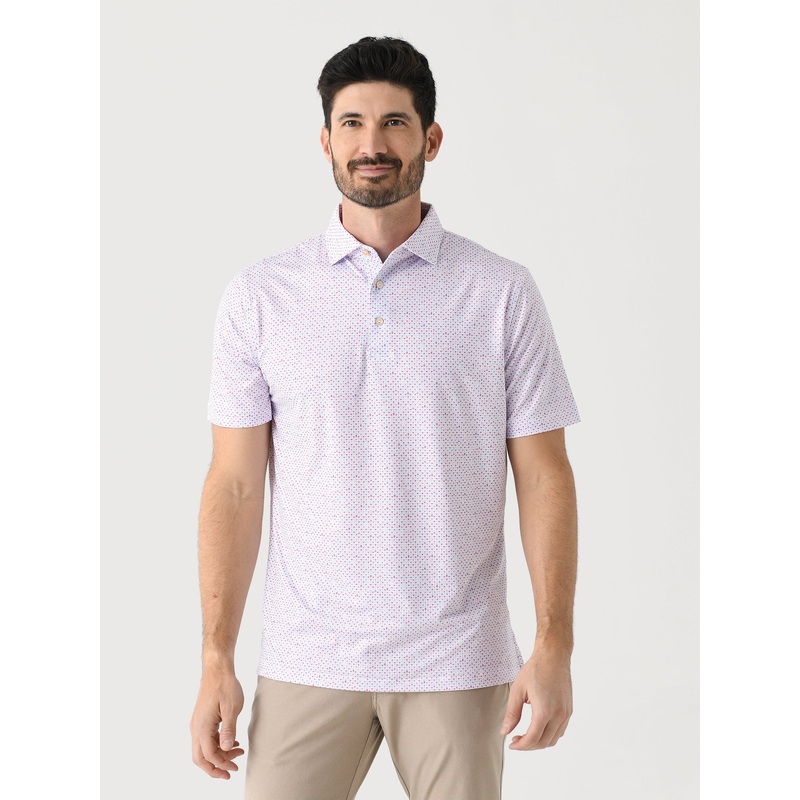 Peter Millar Crown Sport Men’s The Bees Knees Performance Jersey Polo