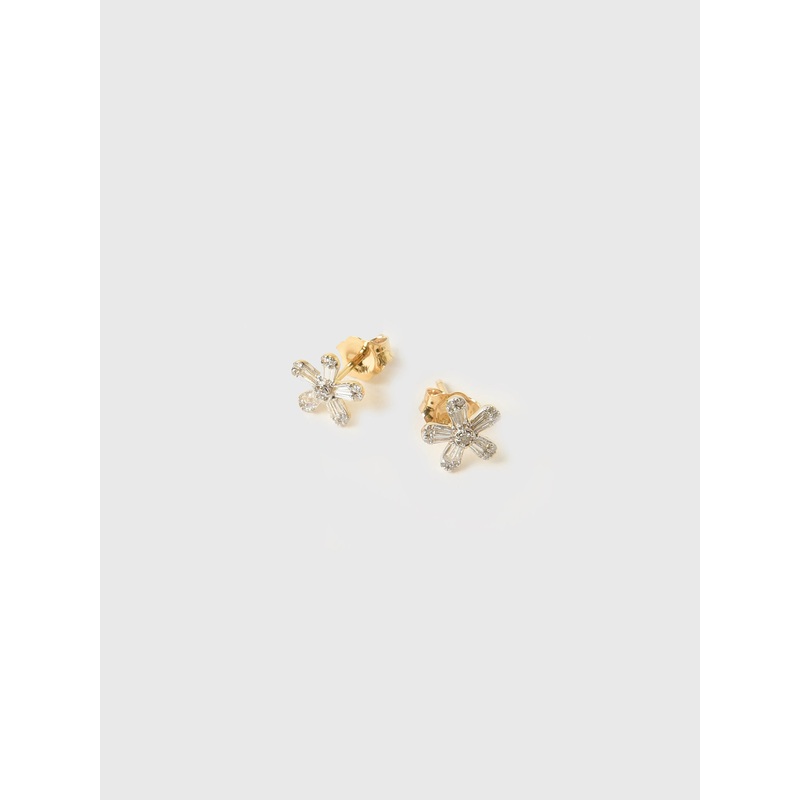Stone And Strand Flower Power Diamond Stud Earrings