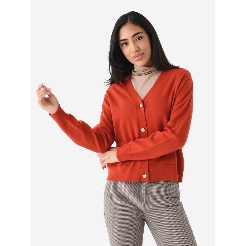 Vince Women’s Wool Cashmere High-Button Cardigan