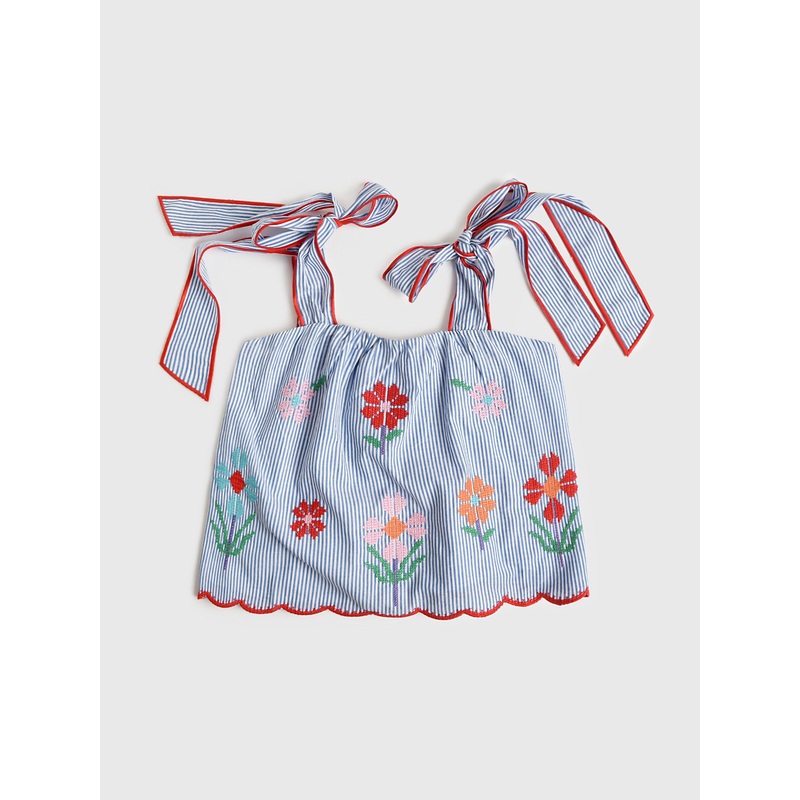 J. Marie Girls’ Tristen Tie Strap Top