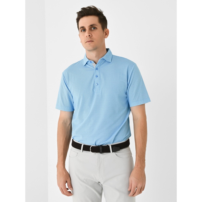 Johnnie-O Men’s Dodson Printed Performance Polo