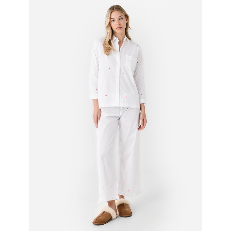 Lenora Women’s Josie Heart Cotton Pajama Set