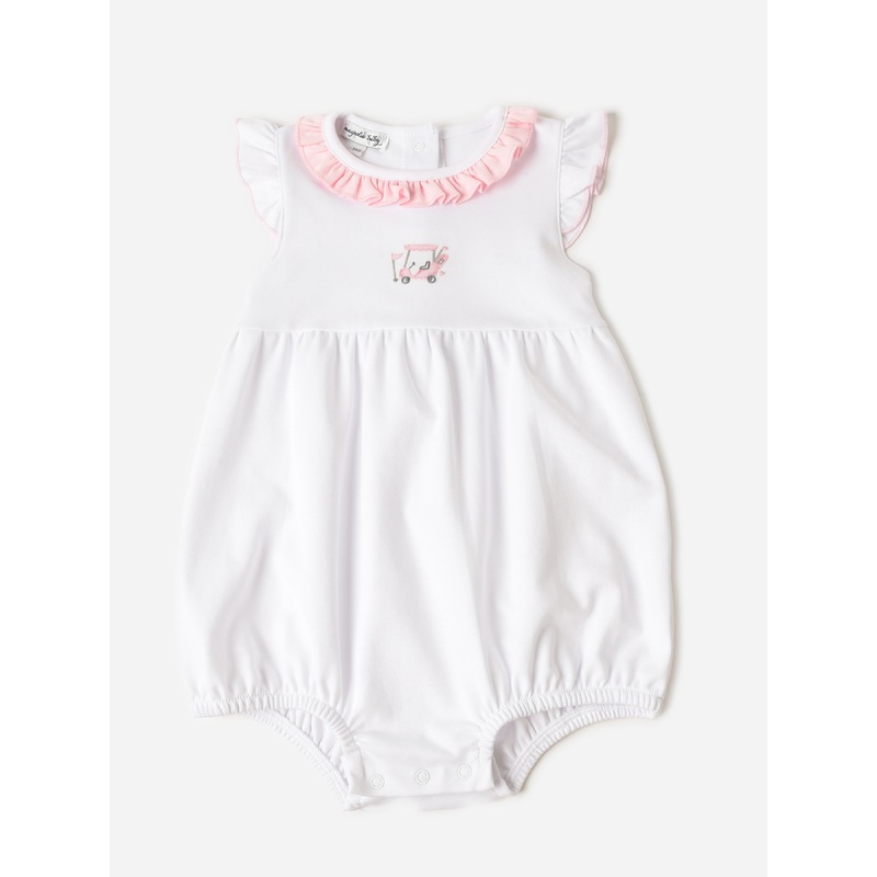 Magnolia Baby Baby Girls’ Putting Around Embroidered Flutter Bubble