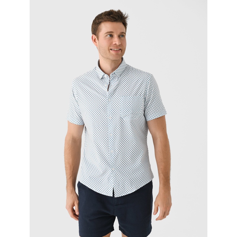 Mizzen+Main Men’s Trim Leeward Short Sleeve Dress Shirt
