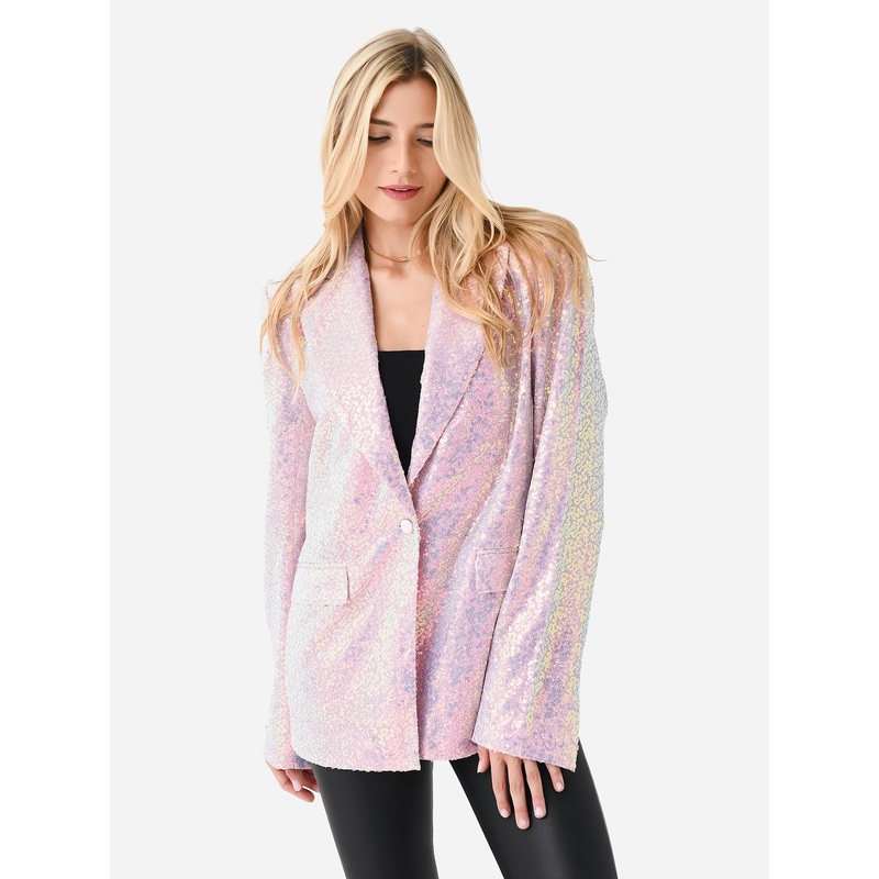 Rotate Women’s Sequin Oversized Blazer