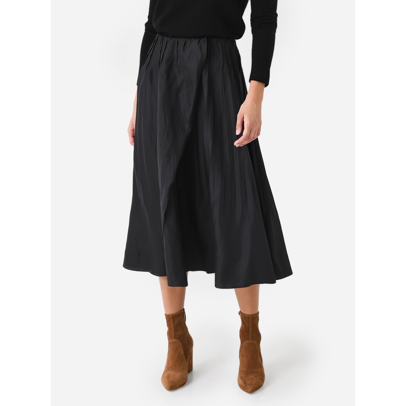 Vince Women’s Pintuck Pleated Pull-On Skirt