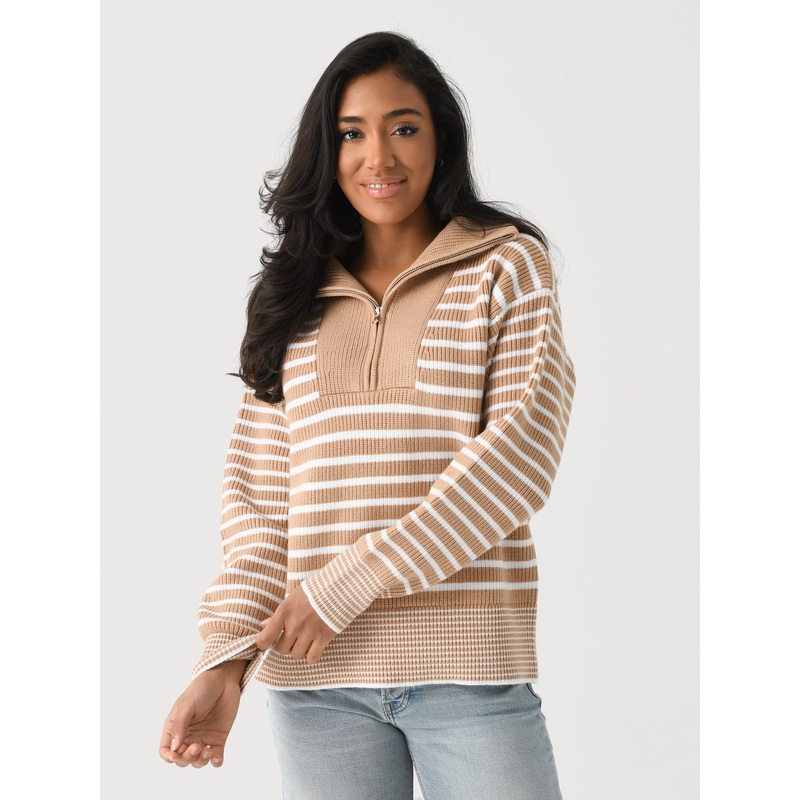 Addison Bay Women’s Griffin Quarter-Zip Sweater
