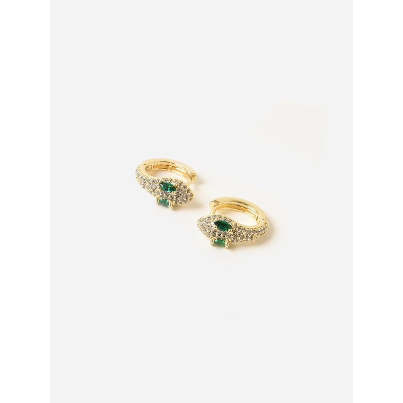 Alexa Leigh Snake Huggie Earrings
