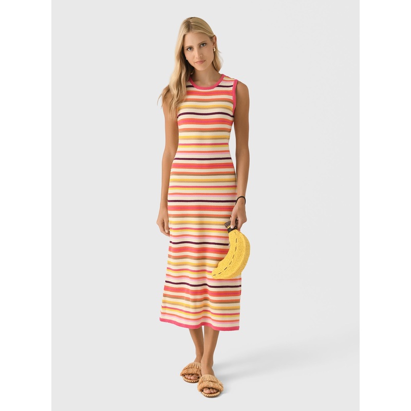 Banjanan Women’s Calla Dress|XS|S|M|L|CITRUS STRIPE
