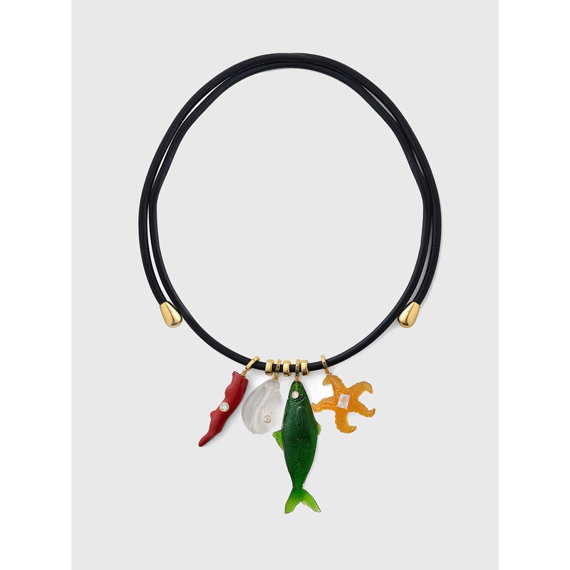 Eliou Sea Charm Wrap Necklace|O/S|MULTI
