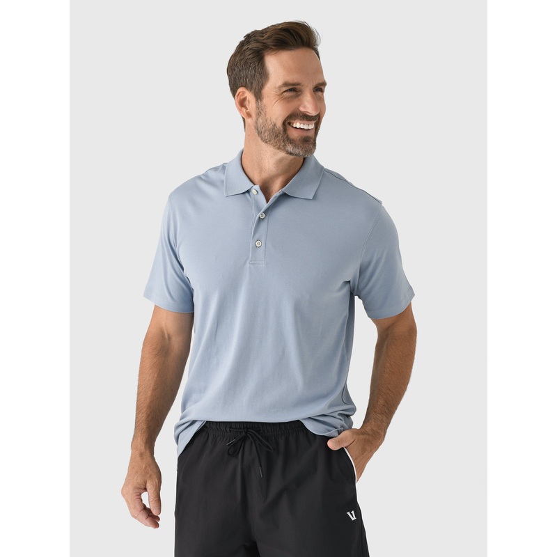RYE51 Men’s The Cusco Polo|S|M|L|XL|XXL|HEATHERED SKY BLUE
