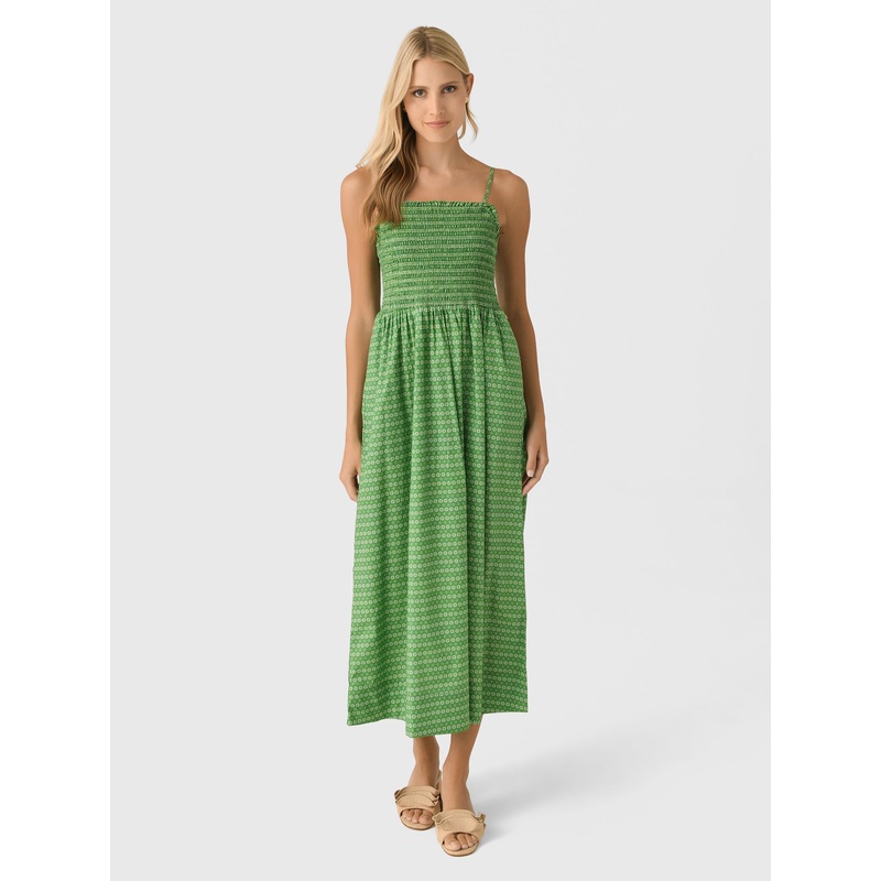 Trovata Women’s Carmen Dress|XS|S|M|L|GREEN MEDALLION