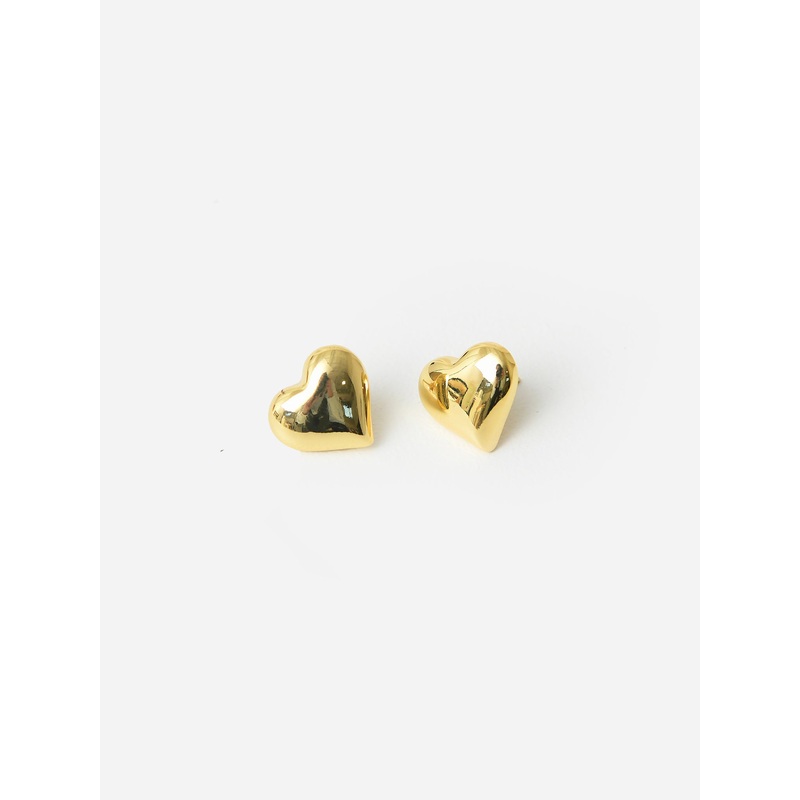 Alexa Leigh Women’s Puffy Heart Stud Earrings