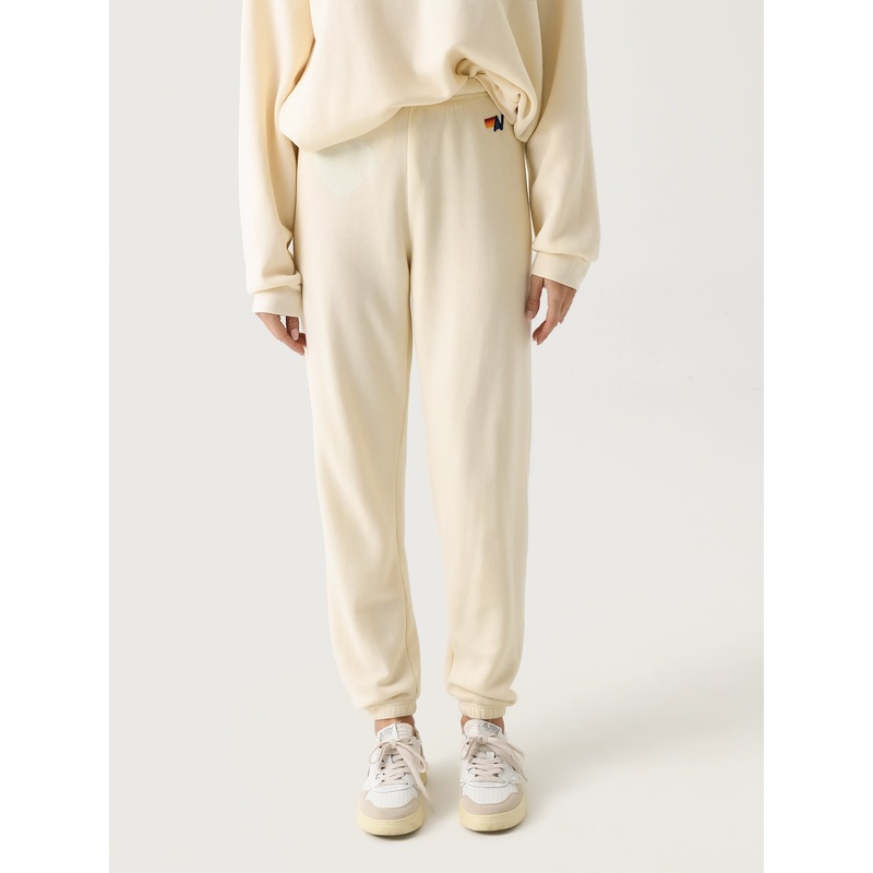 Aviator Nation Women’s Glitter Heart Sweatpant
