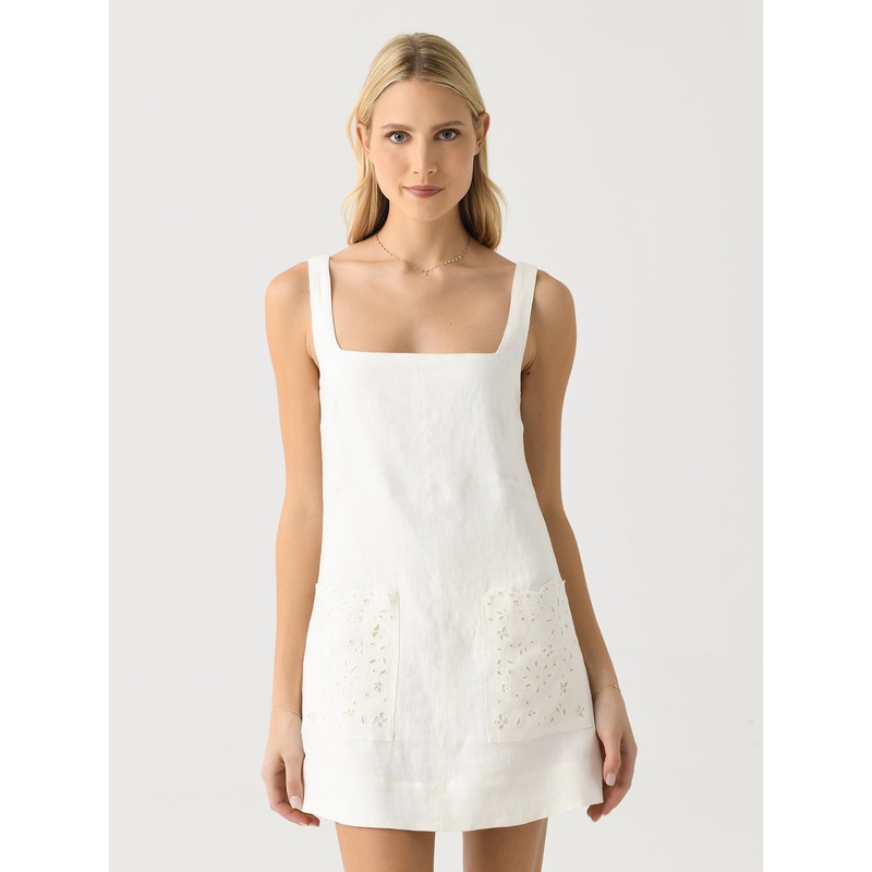 Peony Women’s Embroidered Shift Mini Dress